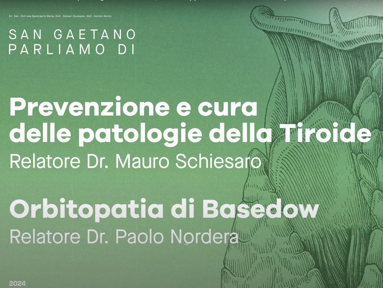 Domande e Risposte sulle patologie della Tiroide e la Chirurgia dell’Orbitopatia di Basedow